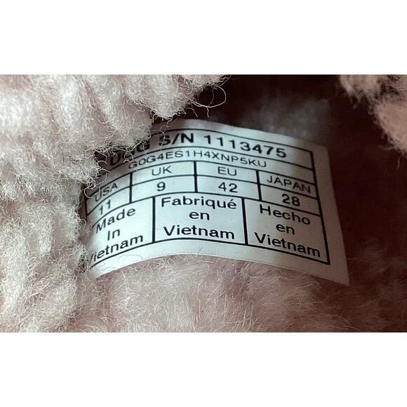 Ugg flufitta sheepskin lined chunky sole women’s pink sz 11 - Picture 6 of 6
